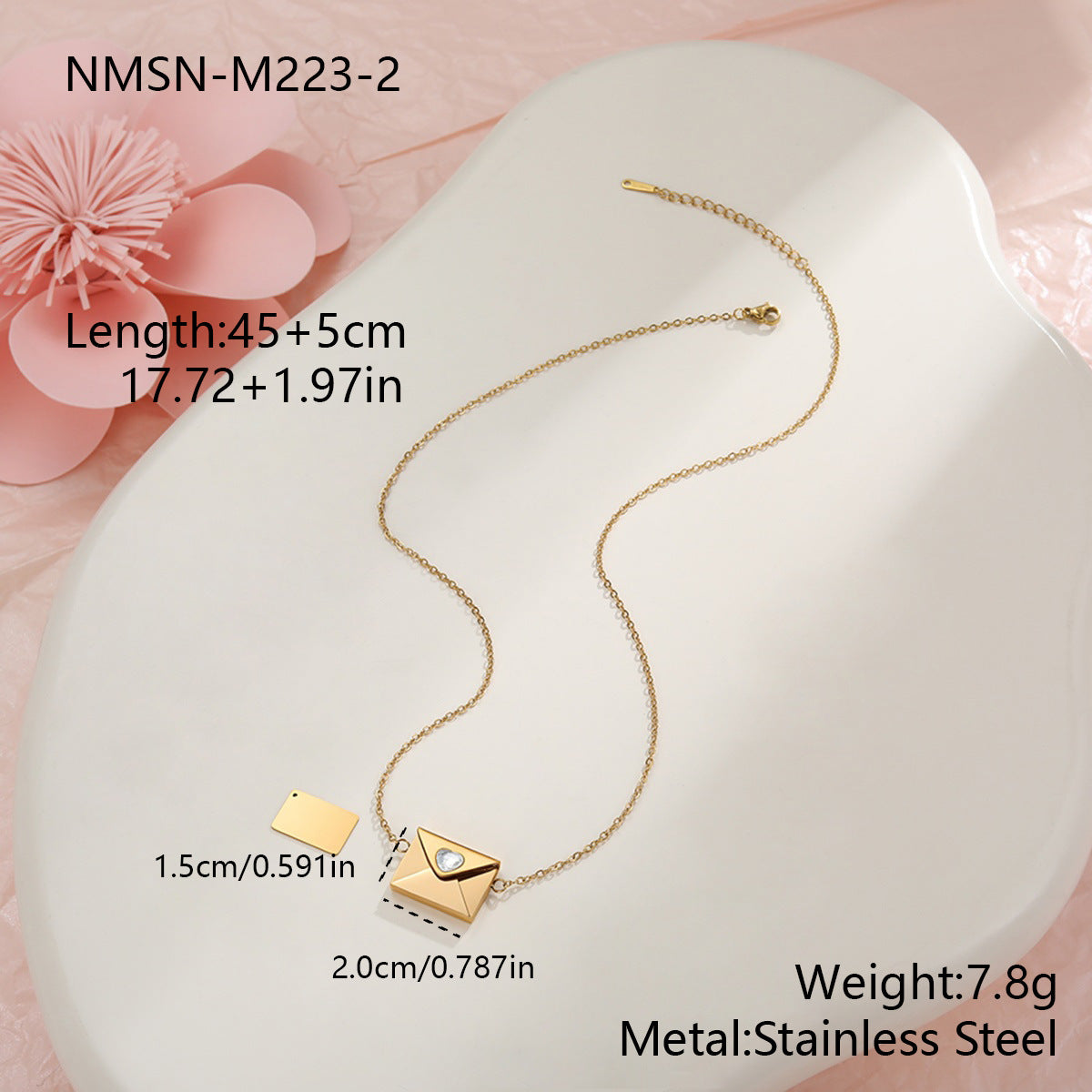 Valentine's Day gift: heart necklace 18k
