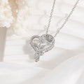Heart-shaped rose necklace