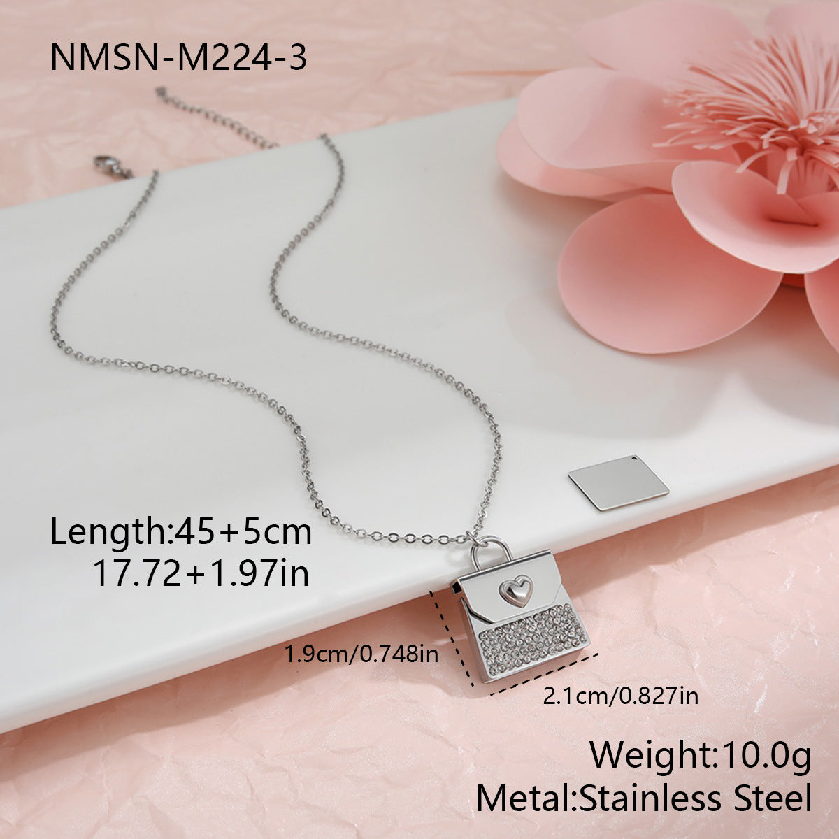 Valentine's Day gift: heart necklace 18k